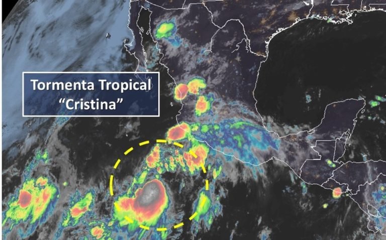 Tormenta tropical Cristina afectará con lluvias a 5 estados del país