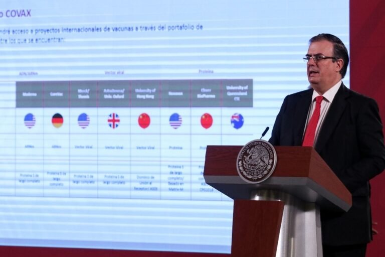 Covax cubrirá de vacuna contra Covid-19 a 20% de los mexicanos: Ebrard