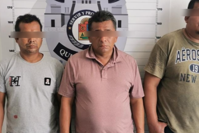 Caen tres presuntos distribuidores de droga en la Región 248 de Cancún