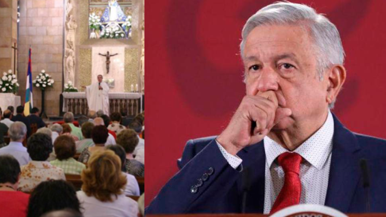 AMLO se va contra la Iglesia por apoyar “bloque conservador”