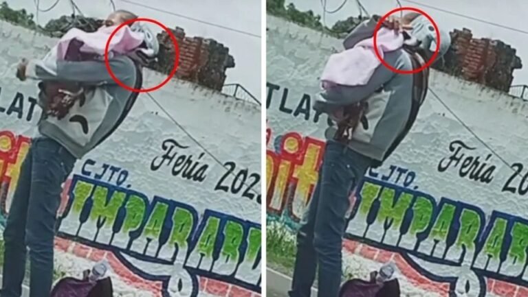 SEÑORA DISFRAZA A SU PERRO DE BEBÉ PARA PEDIR LIMOSNA EN LA CALLE