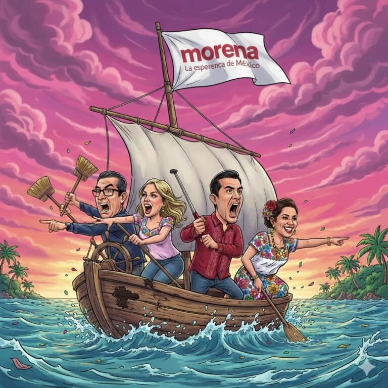 En Yucatán, la política dejó de ser un ejercicio de gobierno para convertirse en un reality show de supervivencia interna. Lo que ocurre hoy en Morena no es una administración en funciones, sino un experimento fallido de convivencia donde cada actor juega su propia partida y el gobernador observa, cada vez más solo, cómo su barco avanza entre corrientes de sabotaje, protagonismos y egos desbocados.  La escena es clara: el mandatario gobierna en soledad, rodeado por una tripulación que no rema, no obedece y, en muchos casos, parece más interesada en perforar el casco que en llegar a puerto. Morena Yucatán no opera como un proyecto político cohesionado, sino como un archipiélago de feudos donde cada dependencia hace lo que quiere, cuando quiere y —si se puede— sin pedir permiso.  La pregunta que retumba en los pasillos del poder es incómoda pero inevitable: ¿quién manda realmente? ¿Quién supervisa? ¿Quién asume responsabilidades? El episodio del IIPEDEY, con una publicación lanzada sin autorización y posteriormente desconocida por el propio gobierno, es la postal perfecta del desgobierno interno. Una dependencia actuando por su cuenta, un gobierno apagando incendios y un gobernador obligado a corregir lo que su equipo jamás debió provocar.  Mientras el titular del Ejecutivo busca soluciones, buena parte de sus funcionarios parecen más ocupados en su agenda personal, en el cálculo político o en la construcción de su “marca” rumbo al siguiente proceso electoral. Gobernar, al parecer, quedó relegado a segundo plano.  El ambiente, francamente, ya no pide diálogo: exige un golpe seco sobre el escritorio. Hace falta mano firme para recordarle a una tropa extraviada que autonomía no es sinónimo de libertinaje. Resulta penoso observar a diputadas que, con soberbia de influencer, increpan al gobernador en eventos públicos para exigir despidos al calor del aplauso digital, como si la administración pública fuera un live de Instagram.  Parecen olvidar —o nunca aprendieron— que la política no es contenido efímero. Acompañar al gobernador a actos oficiales no es para la selfie, el filtro ni los likes. Es para escuchar, entender el mensaje y alinearse. Pero eso exige algo que hoy escasea: disciplina institucional.  La deslealtad alcanza su punto más crítico en el Congreso del Estado. Los diputados de Morena, más concentrados en sus aspiraciones para 2027 que en el presente de Yucatán, han decidido regatearle respaldo al gobernador, particularmente con el empréstito destinado al Anillo Metropolitano. Una obra estratégica, necesaria y de largo alcance ha quedado suspendida no por razones técnicas, sino por la soberbia política de personajes que prefieren “no quedar mal” con sus futuros votantes antes que asumir una decisión de Estado.  Figuras como Cuevas han optado por dejar mal parado al gobernador antes que apostar por el desarrollo colectivo. Es una actitud mezquina que coloca la ambición personal por encima del interés público y condena al estado a la parálisis por cálculo electoral.  En medio de este páramo de lealtades, el contraste es brutal. La funcionaria más eficaz del gobierno —y quizá la única que parece entender el peso de la institución— es la presidenta del DIF estatal. Más allá de ser su compañera de vida, es quien opera con compromiso, seriedad y resultados, mientras el resto del gabinete parece cumplir funciones decorativas. Ella gobierna en la misma frecuencia que el mandatario; los demás, en su propio ruido.  Lo que hoy ofrece Morena Yucatán es un detritus político donde la soberbia ha devorado a la eficiencia. Como esos opinadores de redes sociales atrapados en el siglo pasado, muchos funcionarios confunden el poder con un botín y la política con un escenario. No entienden que sin orden, sin disciplina y sin una vacuna efectiva contra la egolatría, el proyecto no será derrotado por la oposición, sino hundido por su propia miseria moral.