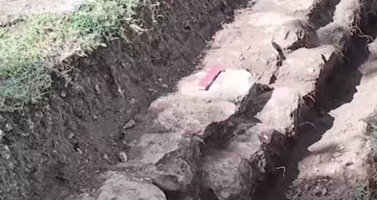 Hallan antiguo camino de traslado de truck en obras del Ie-Tram