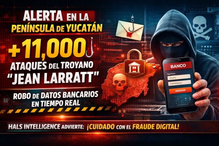 Ciberataques al alza: detectan más de 11 mil intentos del troyano “Jean Larratt” en México