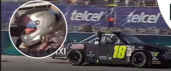 Accidente sacude la Trucks México Series: Carlos Novelo pierde el control tras falla en neumático