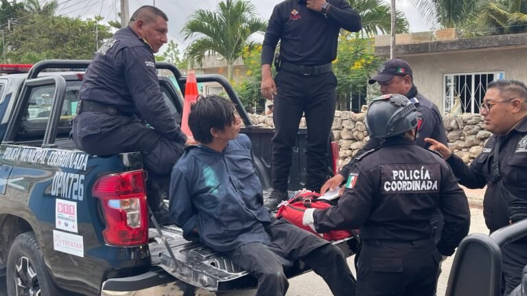 Vecinos frustran robo a adulto mayor y retienen a presunto responsable en Tizimín