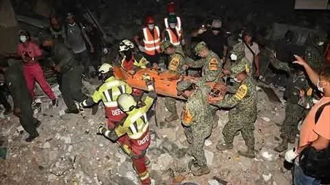 Ejército Mexicano rescata con vida a niño atrapado entre escombros tras terremotos en Venezuela