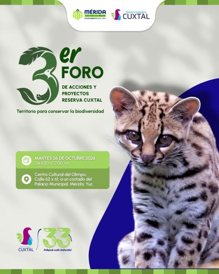 Cuxtal reunirá a especialistas para analizar la protección de la biodiversidad en Mérida